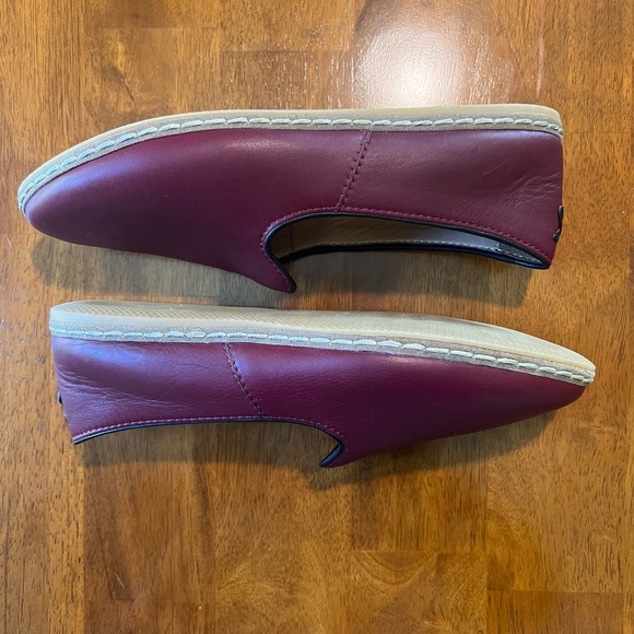 Charix Burgundy Women's Loafers - Picture 3 of 16